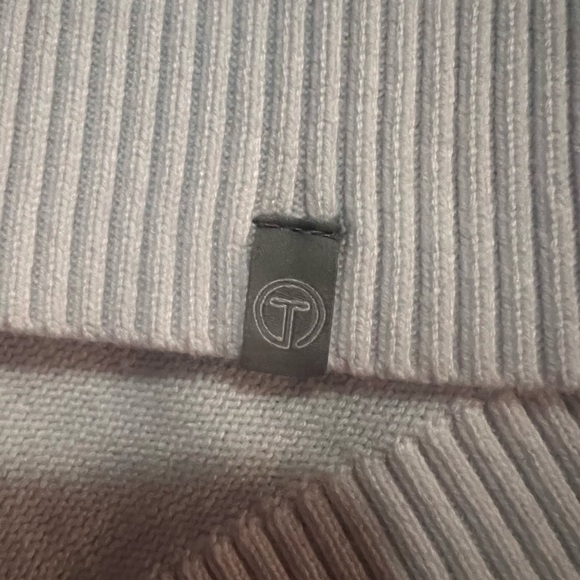 Talbots White Crewneck Sweater with Colorful Stripes . Sz. XS - Picture 3 of 8